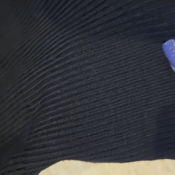 NWT Banana Republic Trendy Black 100% Merino Wool Turtleneck Sweater Dress - Picture 4 of 9